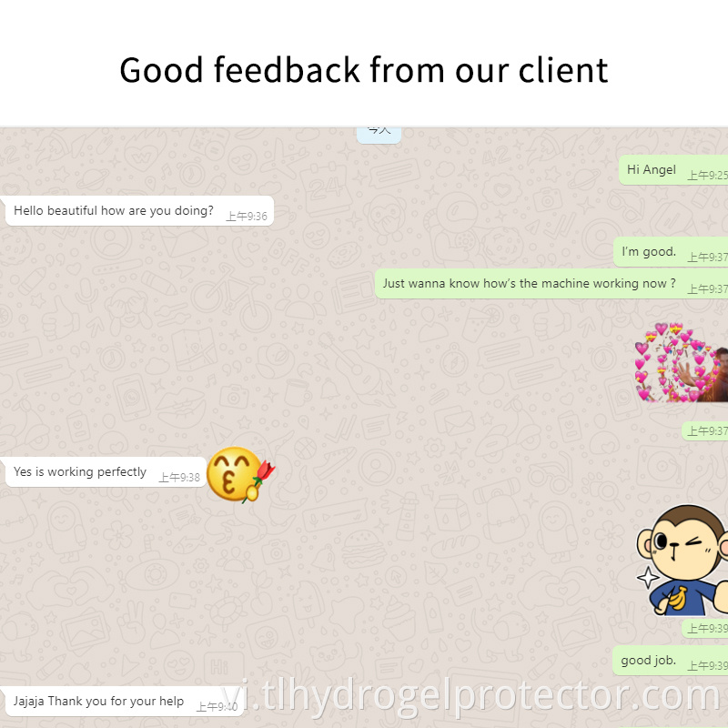 Phản hồi tốt của máy cắt phim Tuoli hydrogel 2 Good Feedback Of Tuoli Hydrogel Film Cutting Machine 2